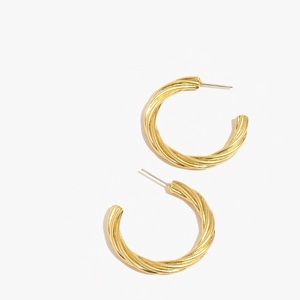 MADEWELL Twist Hoop Earrings